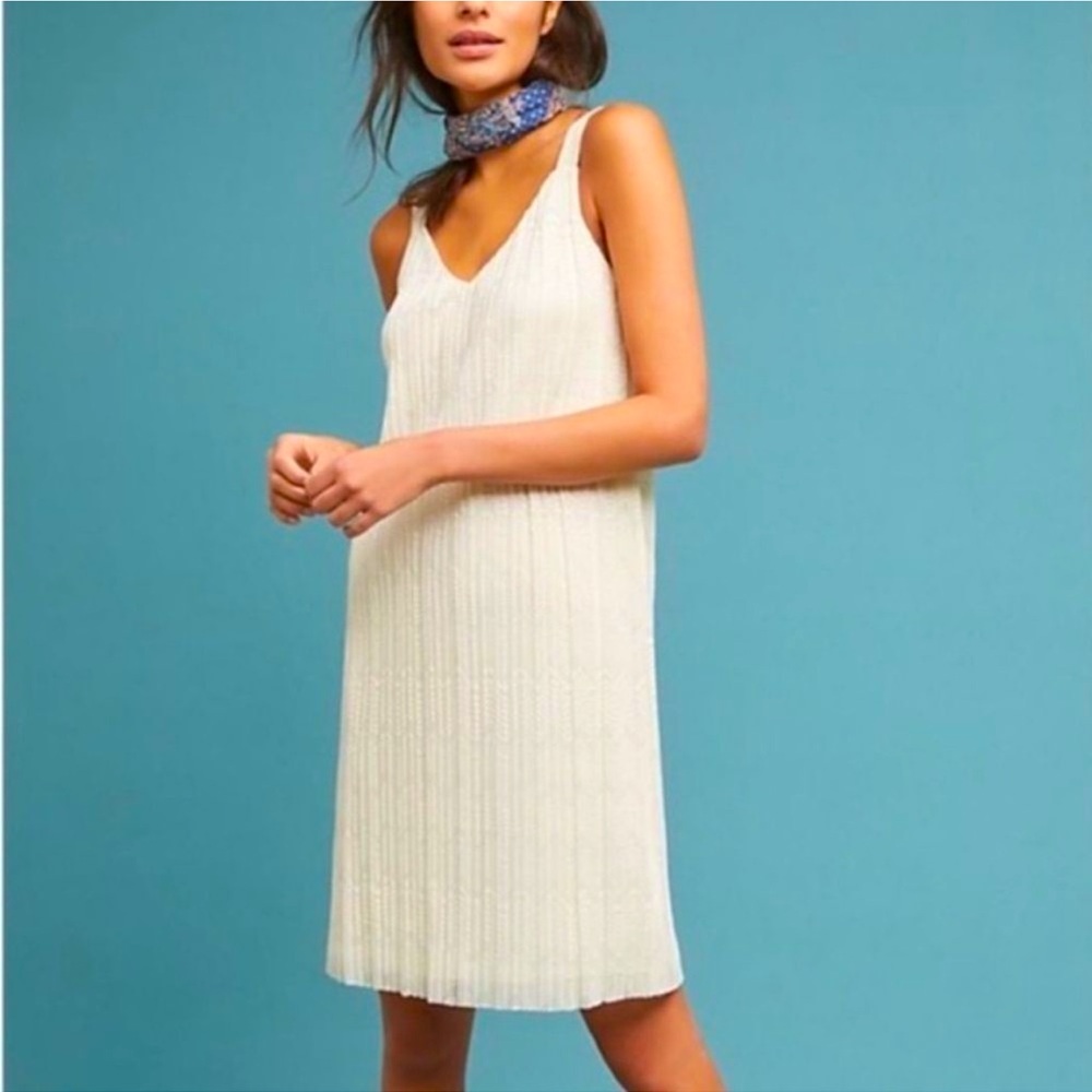 Anthro Meadow Rue Prespa Pleated Dress Size 4